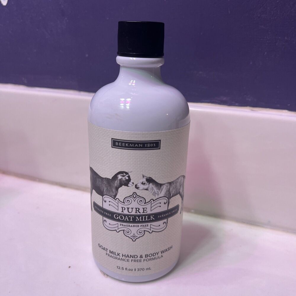 Beekman 1802 Pure Goat Milk Hand & Body Wash FRAGRANCE FREE No Pump 12.5 oz‎ New